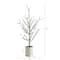 24" Unlit Snowed Twig Artificial Christmas Tree in Decorative Planter